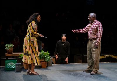 Alana Arenas and Glenn Davis with Michael Potts  Photo