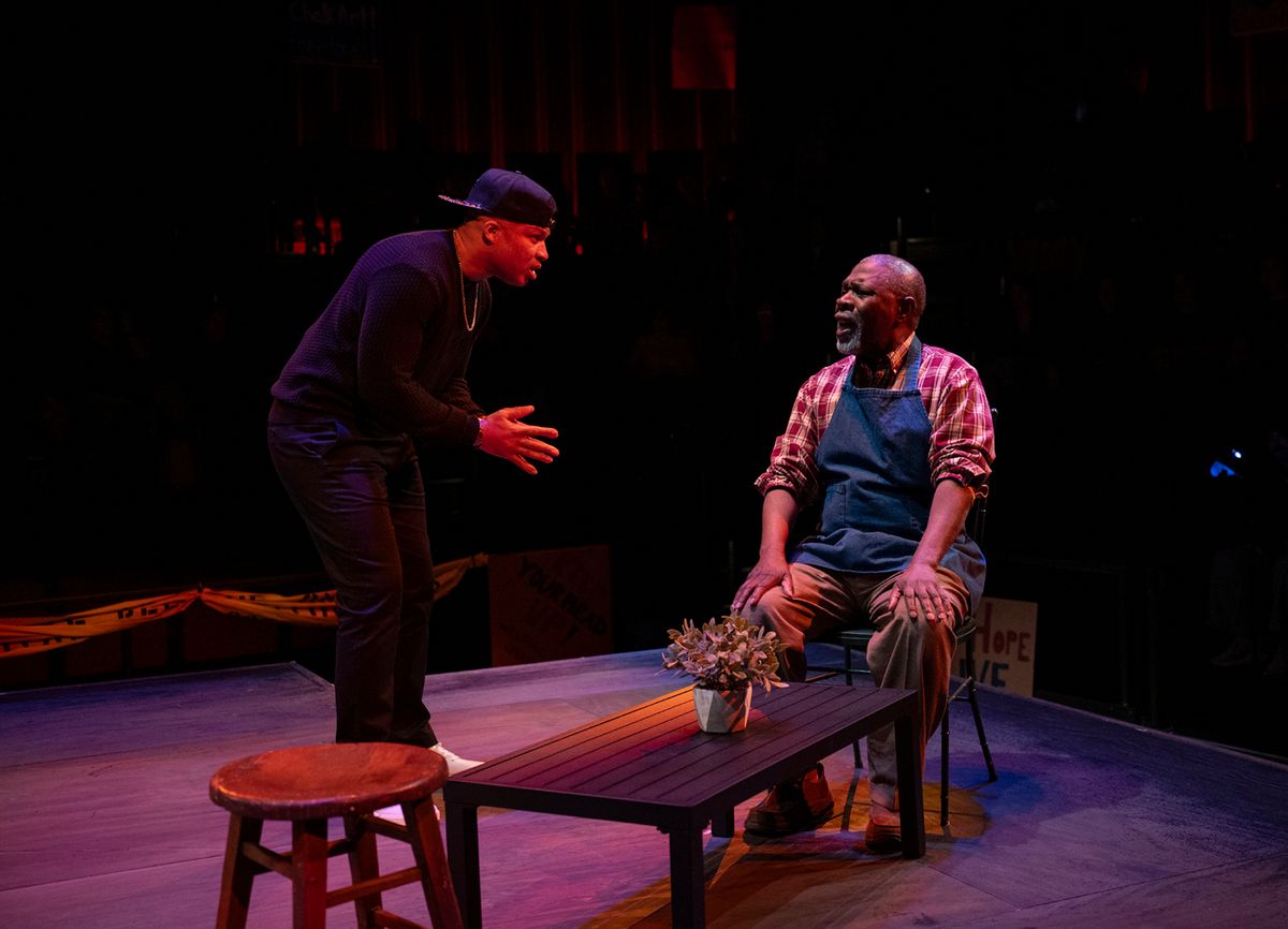 Glenn Davis with Michael Potts  at 