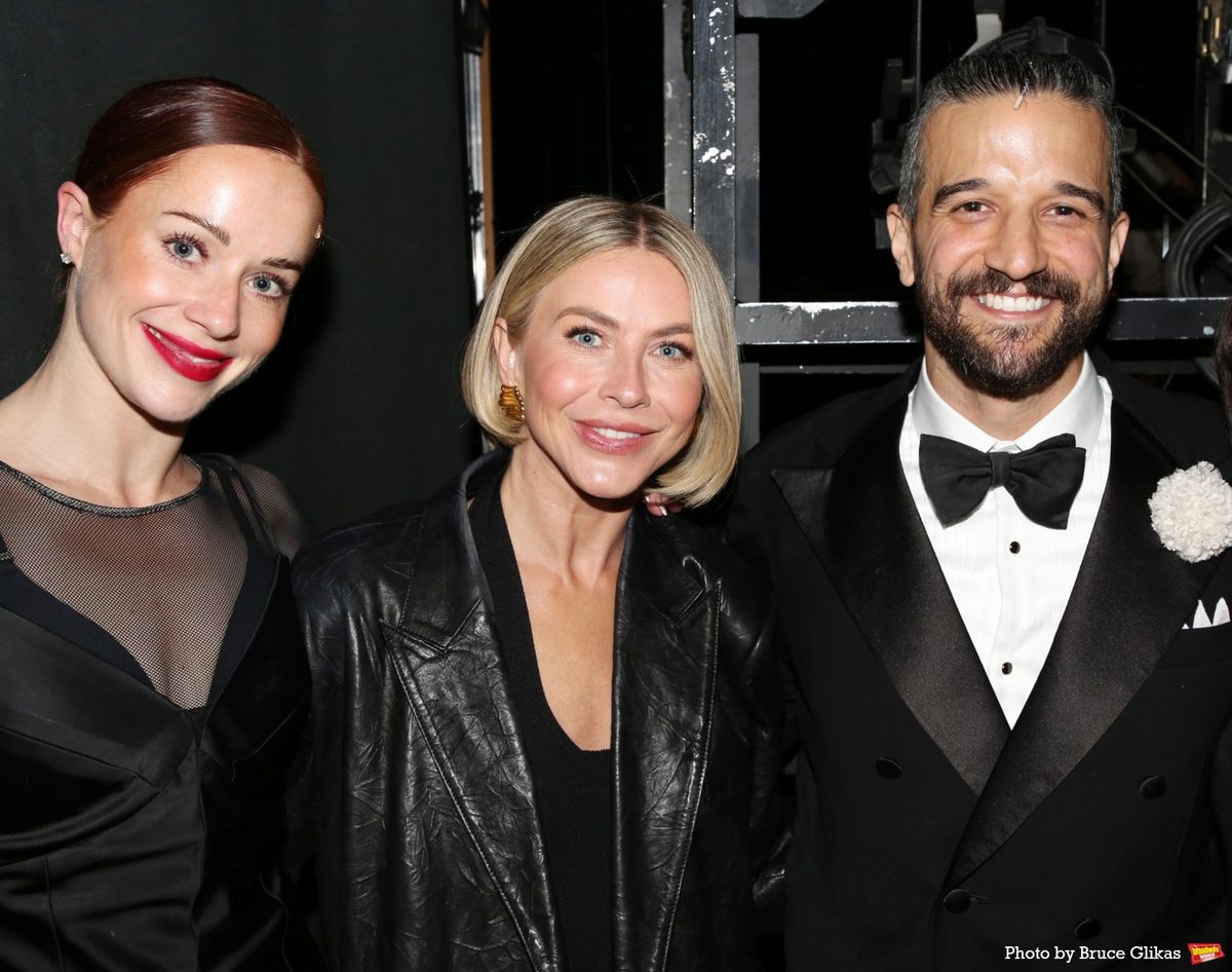 Whitney Leavitt, Julianne Hough and Mark Ballas  at 