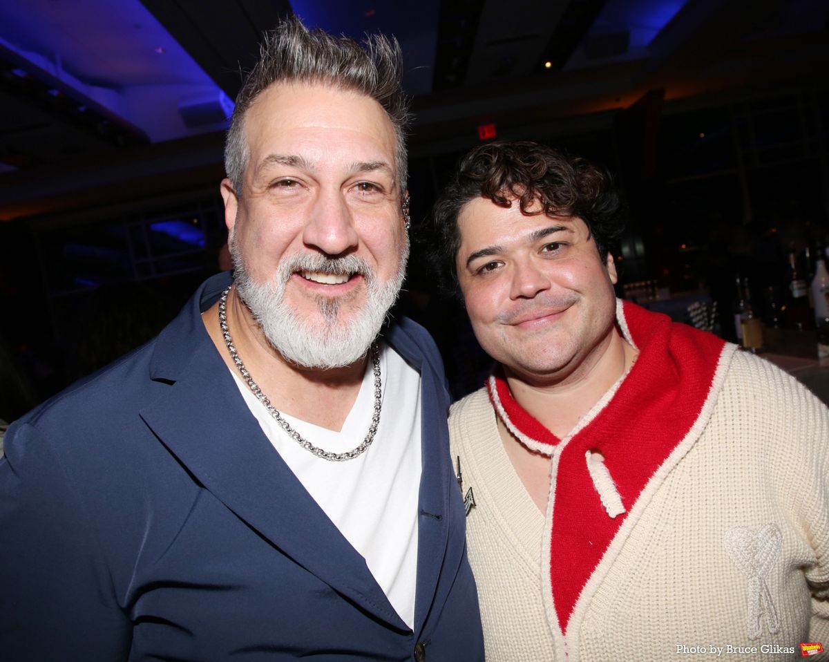 Joey Fatone and Harvey Guillen at 