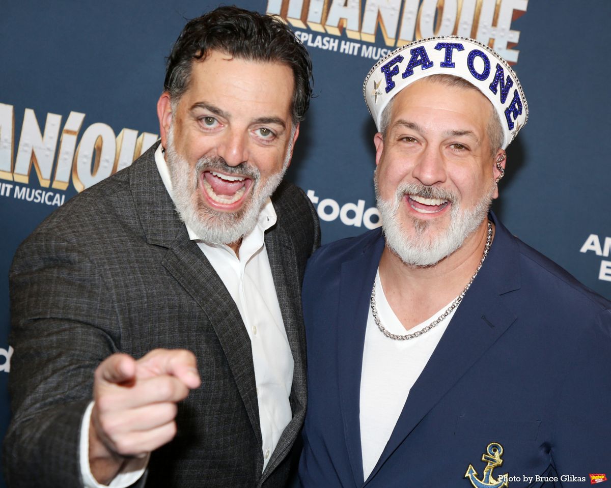 Joe Mulvi and Joey Fatone at 