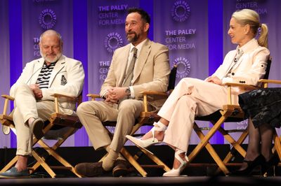 R. Scott Gemmill, Noah Wyle, and Katherine LaNasa Photo