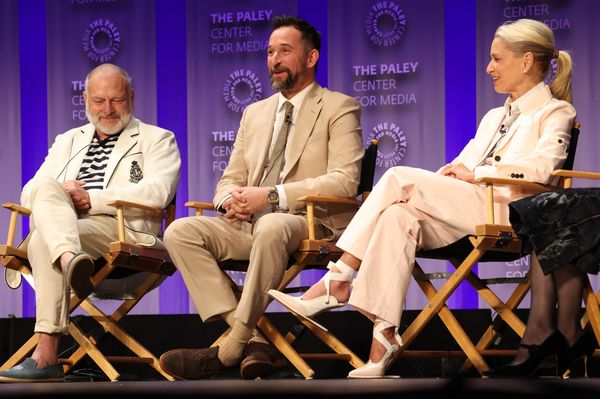 R. Scott Gemmill, Noah Wyle, and Katherine LaNasa Photo