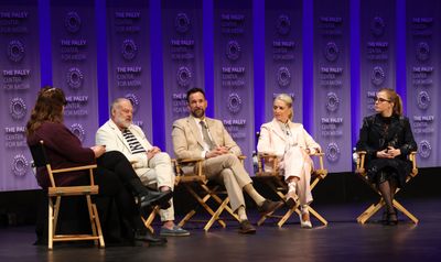 R. Scott Gemmill, Noah Wyle, Katherine LaNasa and Taylor Dearden Photo