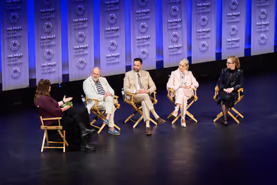 R. Scott Gemmill, Noah Wyle, Katherine LaNasa and Taylor Dearden Photo