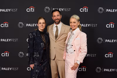 Taylor Dearden, Noah Wyle, and Katherine LaNasa Photo