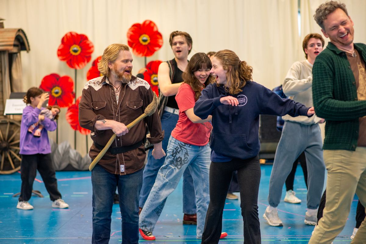 Reed Sigmund, Harriet Spencer, Riley McNutt, and company at 