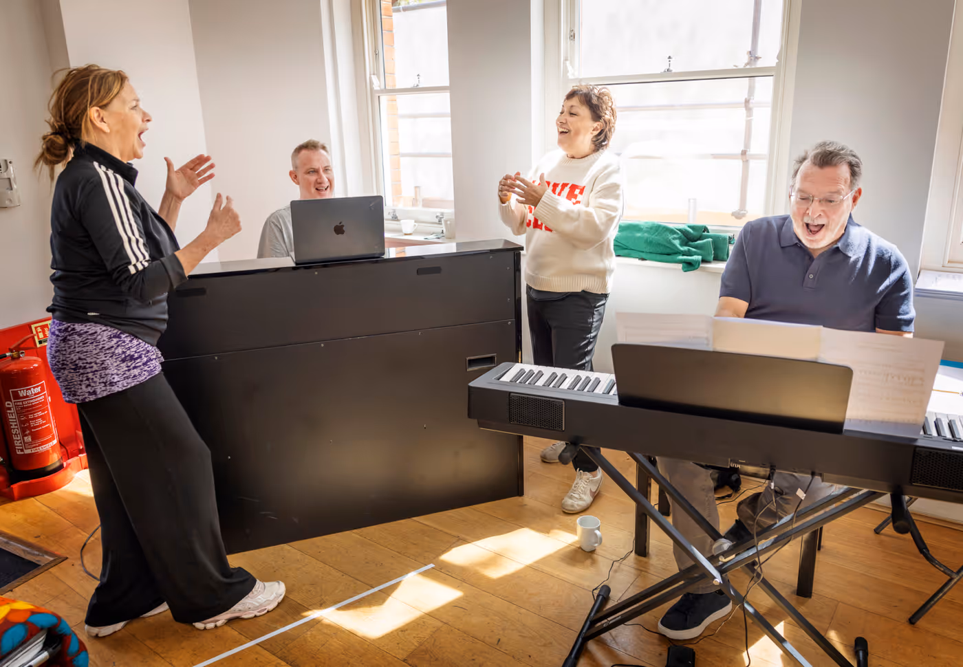 Photos: Ria Jones, Sally Ann Triplett, and More in Rehearsal For FOURTEEN AGAIN at The Victoria Wood Theatre  Image