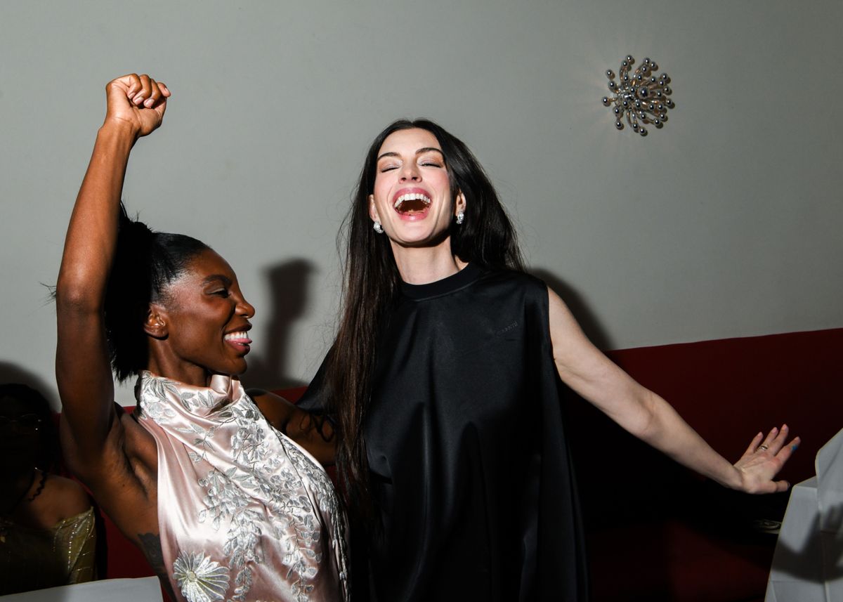 Michaela Coel, Anne Hathaway at 