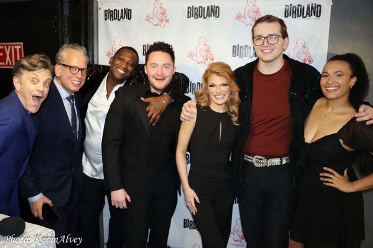 Jim Caruso, Billy Stritch, Jelani Remy, Drew Becker, Cassie Donegan, Daniel Baskins, Olivia London at Photos: Miss America 2026 Cassie Donegan Hosts Fundraising Event At Birdland!