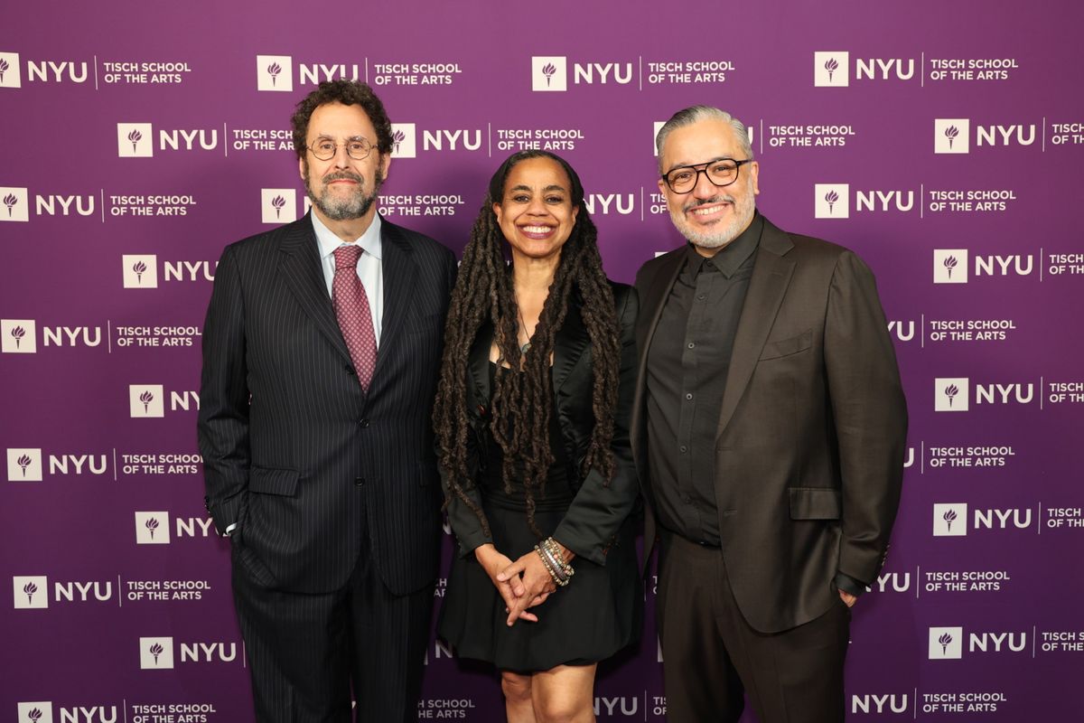 Tony Kushner, Suzan-Lori Parks and Dean Rubén Polendo at 