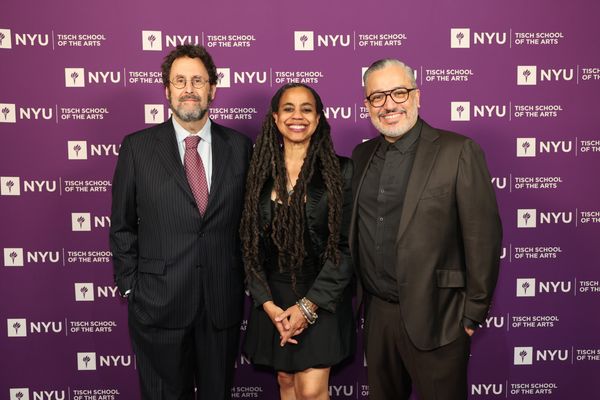 Tony Kushner, Suzan-Lori Parks and Dean Rubén Polendo Photo