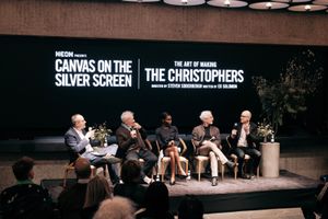 Andrew Goldstein, Ian McKellen, Michaela Coel, Ed Solomon, and Steven Soderbergh Photo