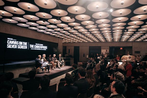 Andrew Goldstein, Ian McKellen, Michaela Coel, Ed Solomon, and Steven Soderbergh Photo