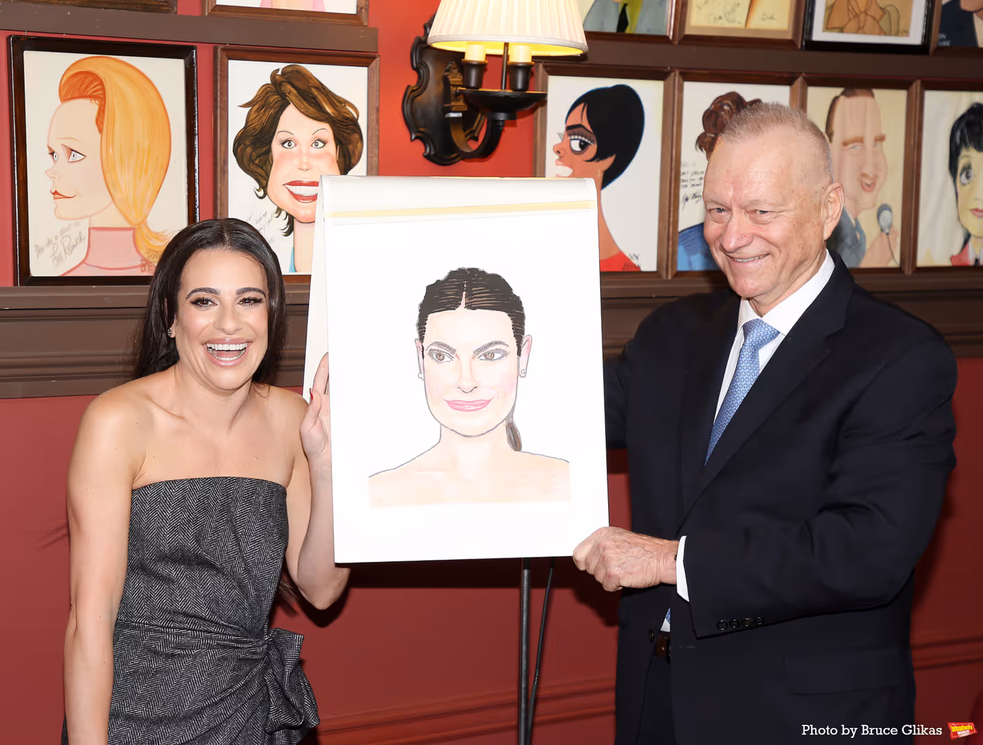 Photos: CHESS Star Lea Michele Receives Portrait at Sardi's Image