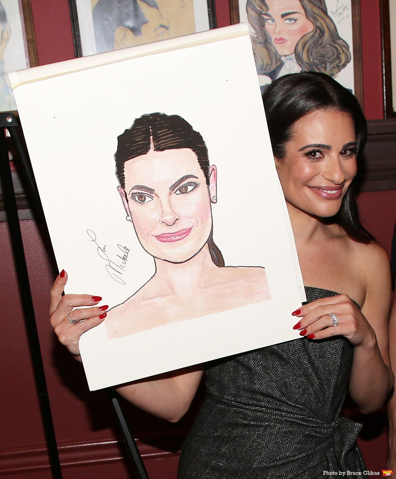 Photos: CHESS Star Lea Michele Receives Portrait at Sardi's — photo 28 of 49