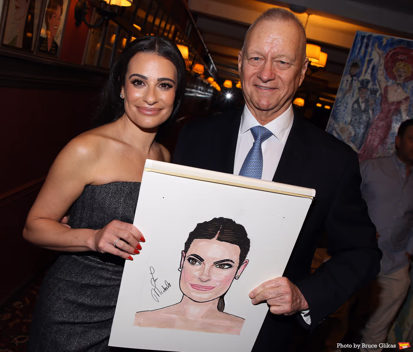 Photos: CHESS Star Lea Michele Receives Portrait at Sardi's Image
