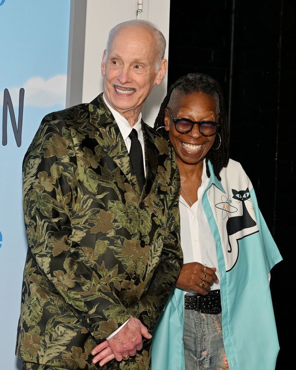 NEW YORK, NEW YORK - APRIL 16: (L-R) John Waters and Whoopi Goldberg attend the NYC p Photo