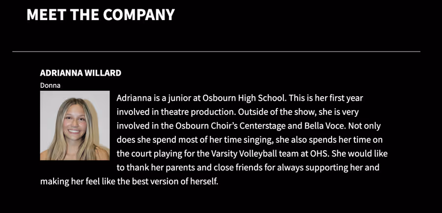 Stage Mag Spotlight: Osbourn Theatre's MAMMA MIA! Image