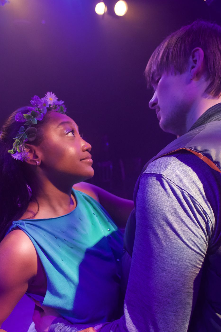 (left to right) Tierra Matthews as Ophelia and Dryden Zurawski as Rude Boy. Photo by Melissa Dawkins