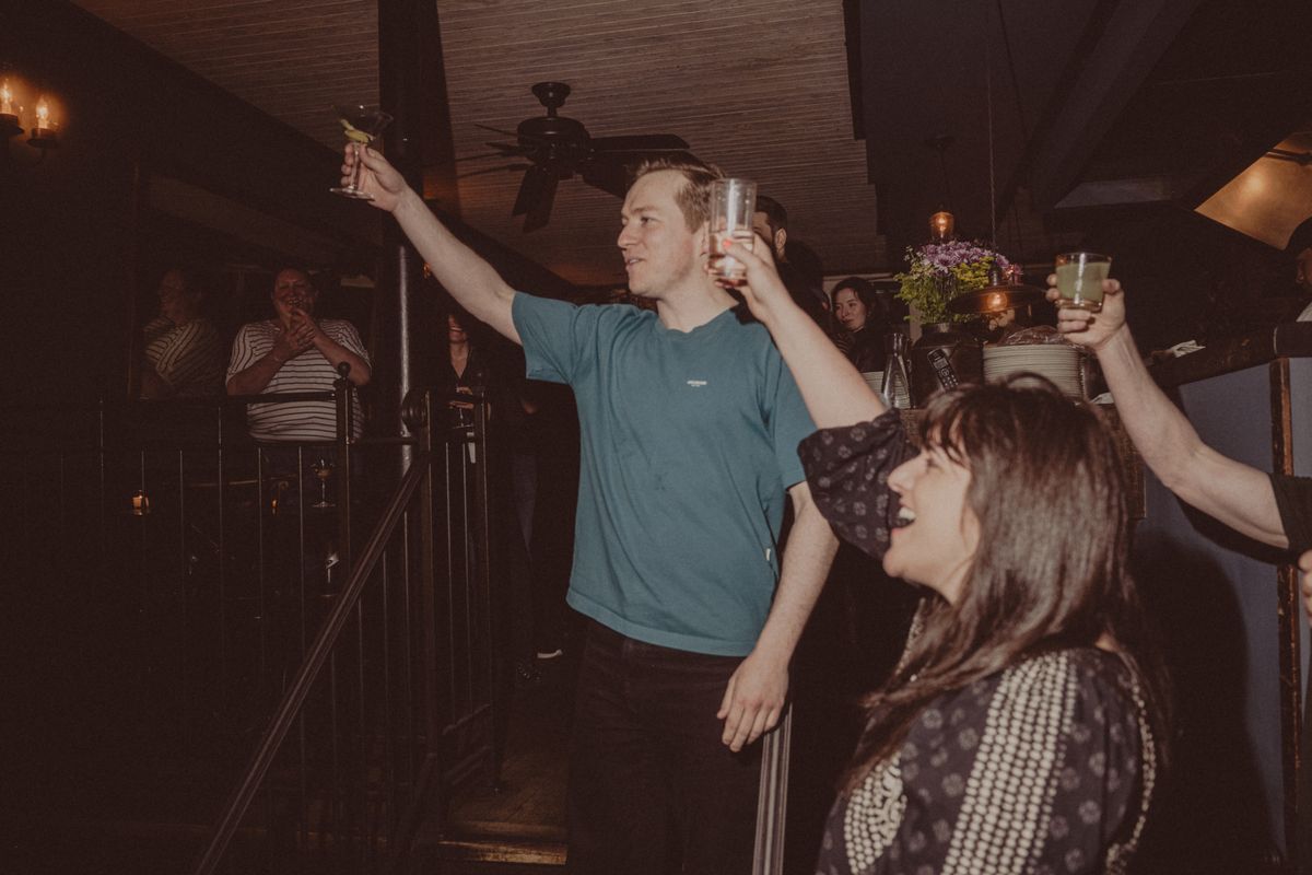 Jack Holden and Katy Lipson at 