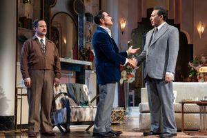 Christopher Fitzgerald, Mark Conseulos, and Aasif Mandvi  Photo