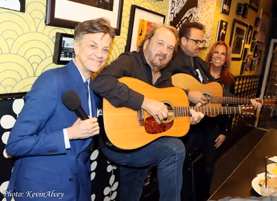 Jim Caruso, Gary Burr, Paul Adelstein, Victoria Shaw Photo