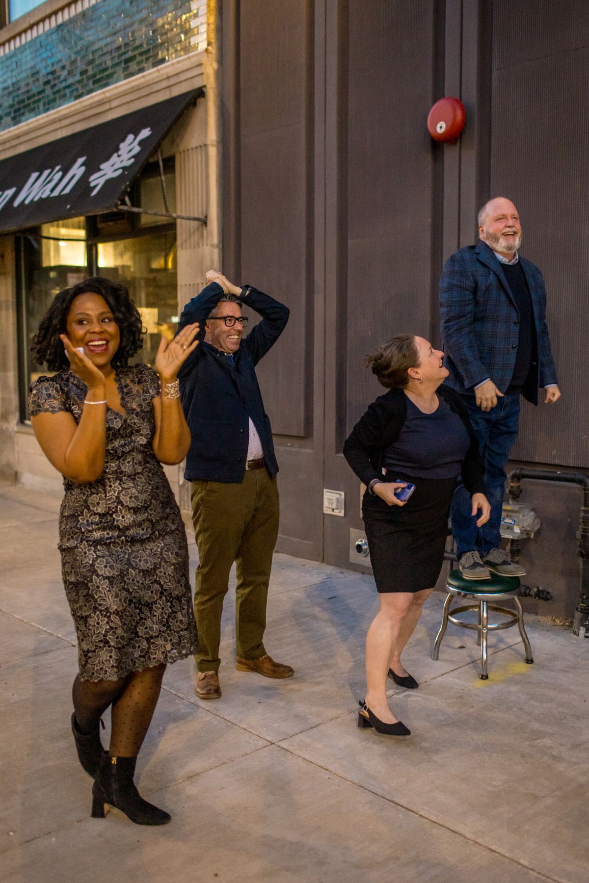 Mica Cole, PJ Powers, Elizabeth K. Auman, Nick Bowling at 