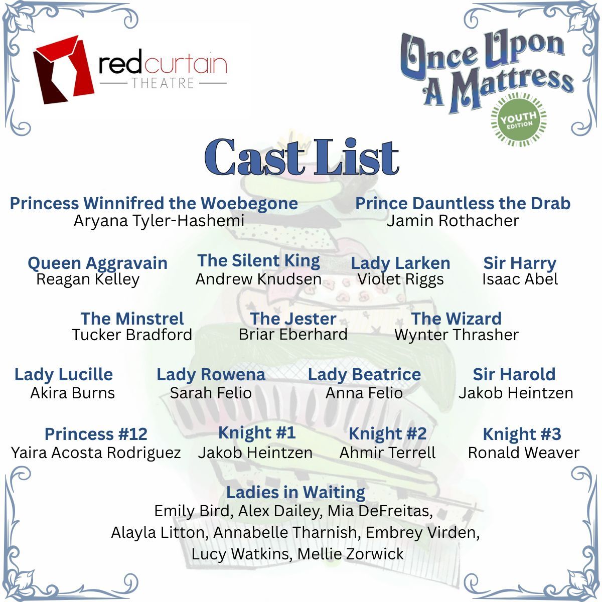 Review: ONCE UPON A MATTRESS: YOUTH EDITION at Red Curtain Theatre  Image