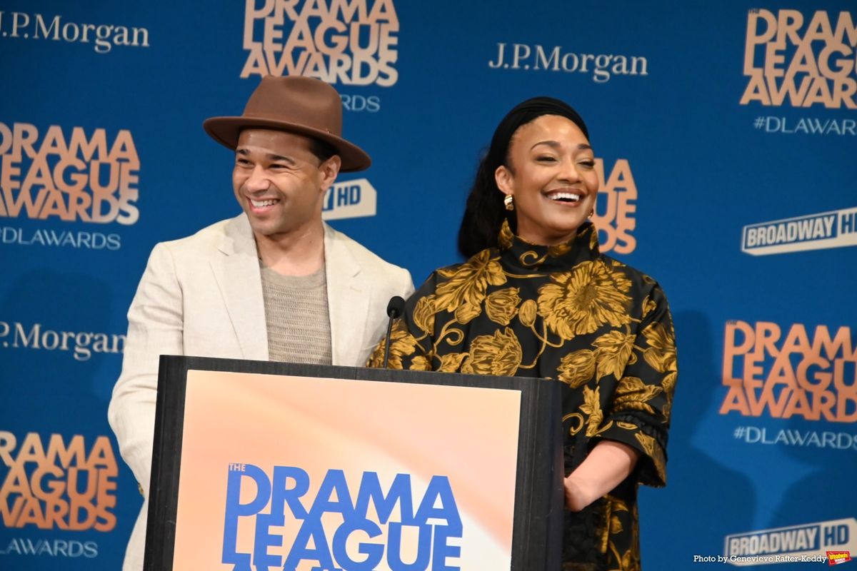 Corbin Bleu and Natalie Venetia Belcon at Photos: Corbin Bleu, Natalie Venetia Belcon & More at 2026 Drama League Awards Nominations