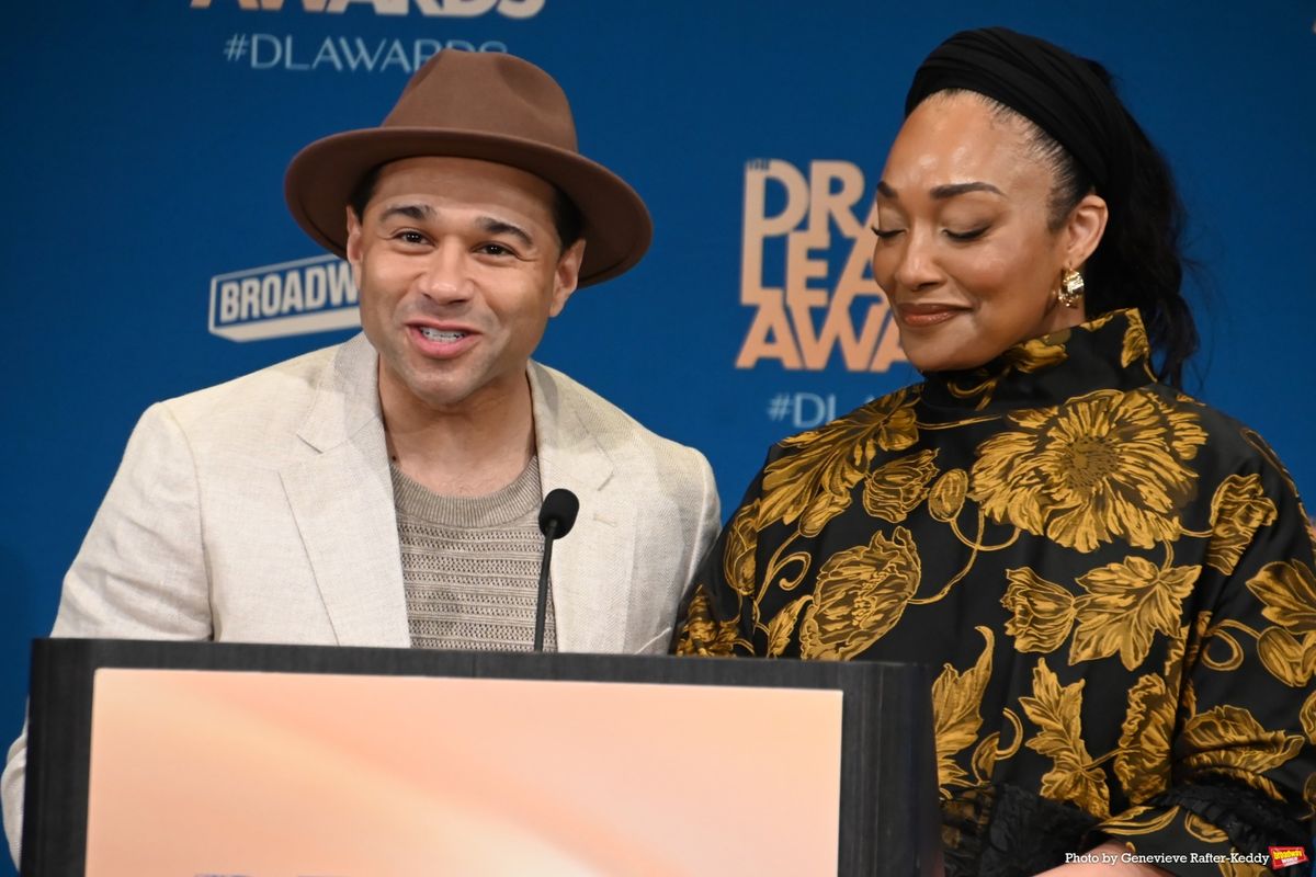 Corbin Bleu and Natalie Venetia Belcon at Photos: Corbin Bleu, Natalie Venetia Belcon & More at 2026 Drama League Awards Nominations