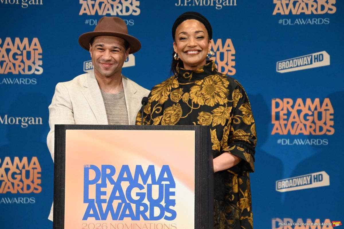 Corbin Bleu and Natalie Venetia Belcon at Photos: Corbin Bleu, Natalie Venetia Belcon & More at 2026 Drama League Awards Nominations