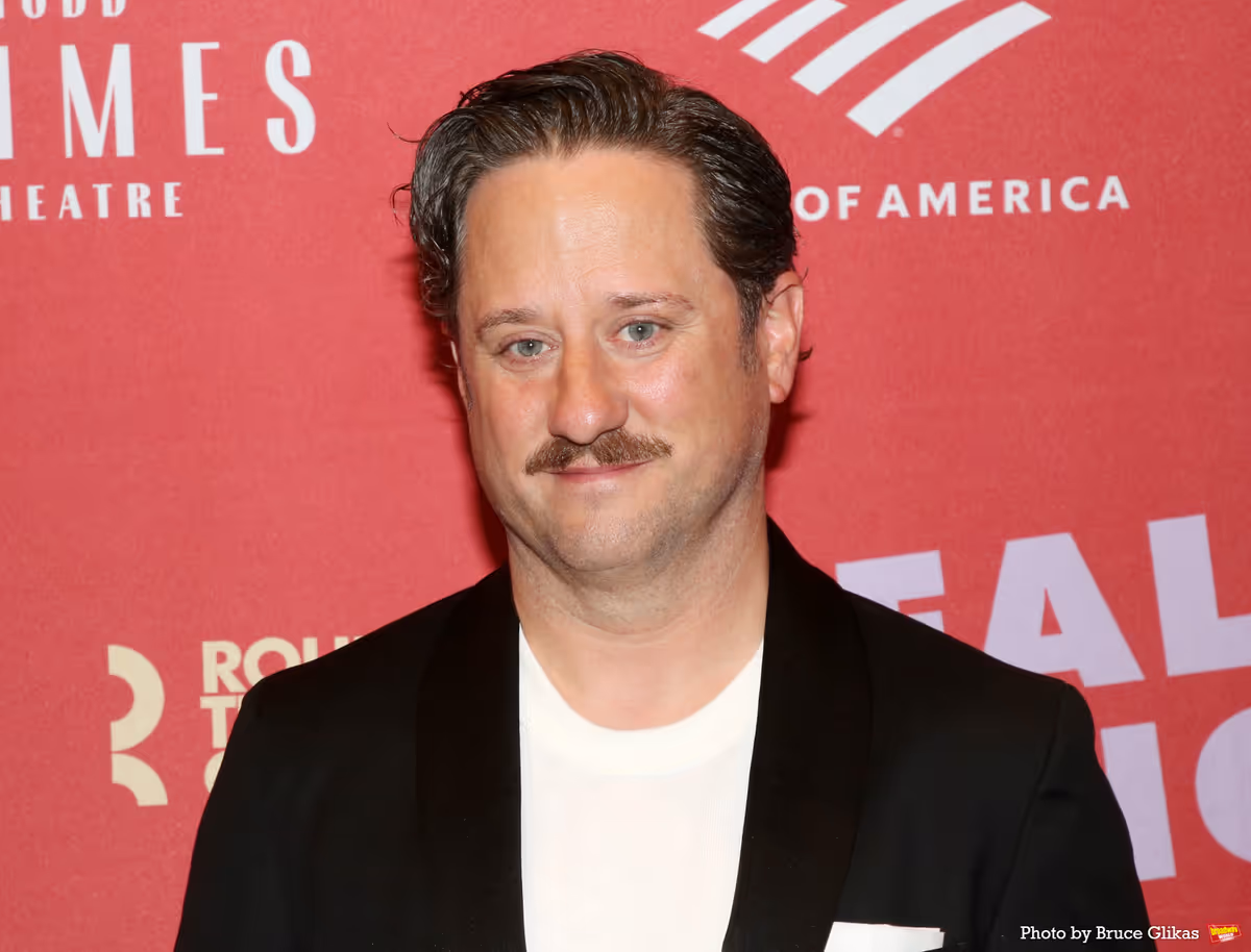 Christopher Fitzgerald at Photos: FALLEN ANGELS Cast and Creatives Walk the Opening Night Red Carpet