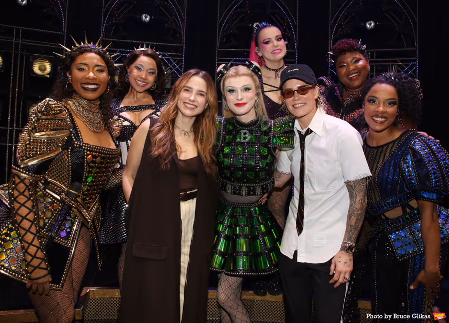 Photos: Lily Allen Visits SIX and Meets the Queens Backstage Image