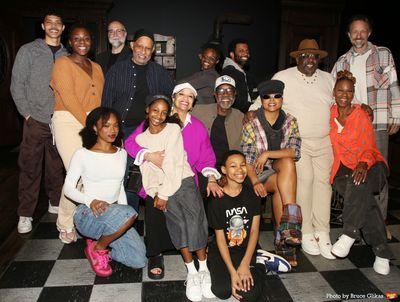 Don Cheadle and Kecia Lewis pose with Director Debbie Allen & the cast of "Joe Turner Photo