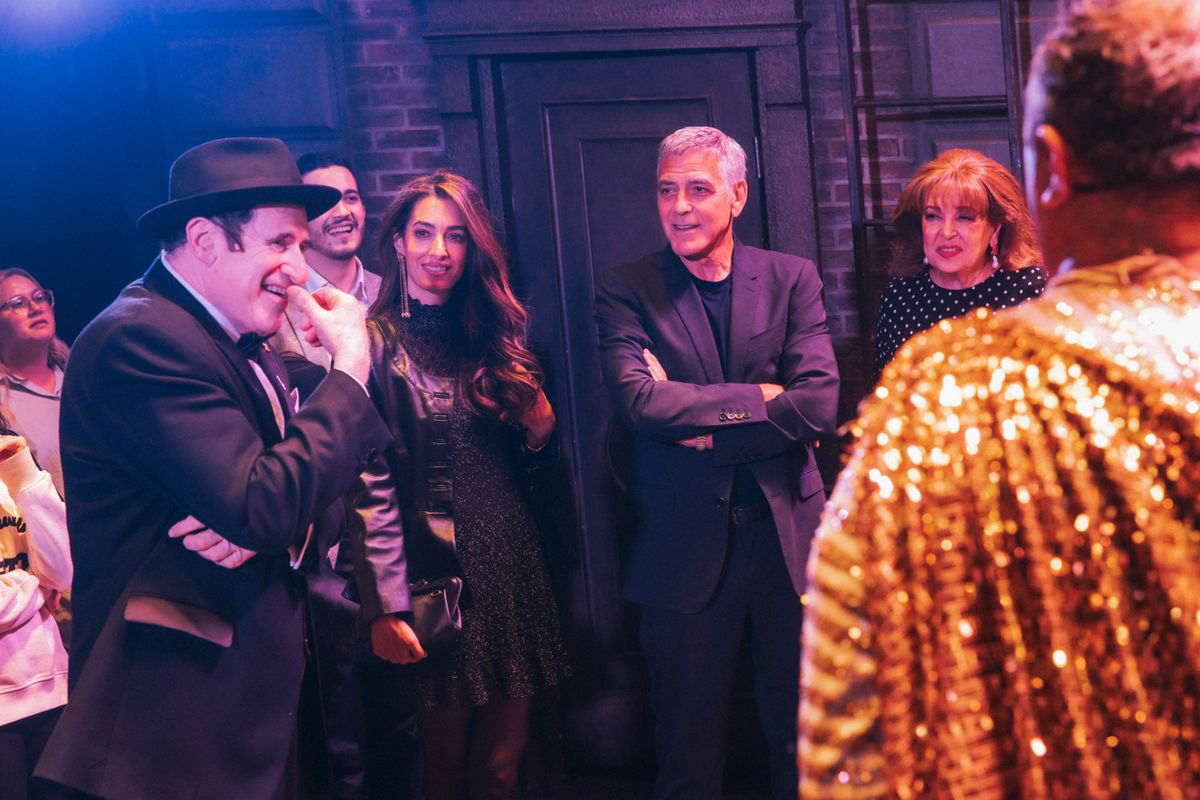 Richard Kind, Amal Clooney, and George Clooney  at 