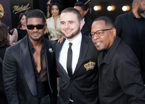 Usher, Prince Jackson and Martin Lawrence Photo
