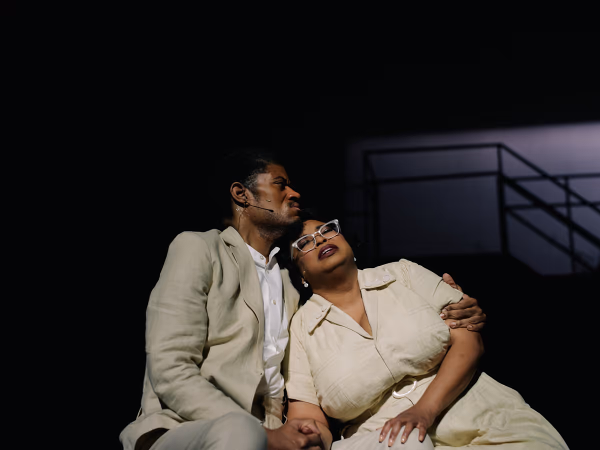 Lorenzo Rush Jr and Meagan McNeal at Photos: avery r. young's SAFRONIA Opens at Lyric Opera of Chicago