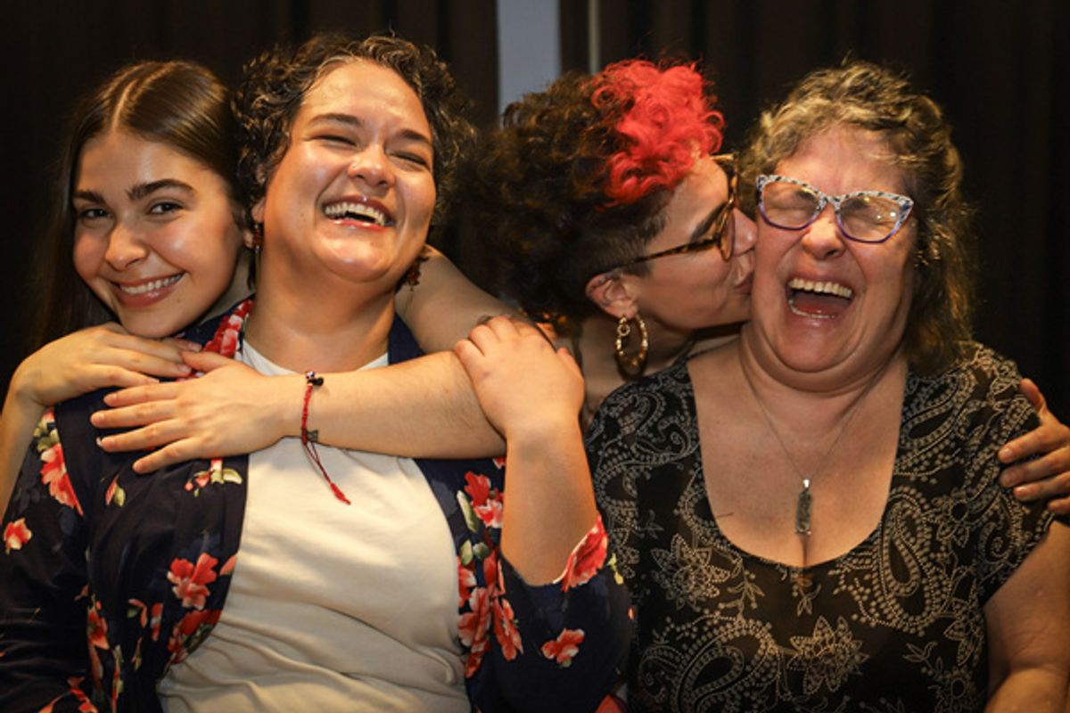 Mayelah Barrera, Cristina Contreras, Sara Ornelas, and Johanna Carlisle-Zepeda at 