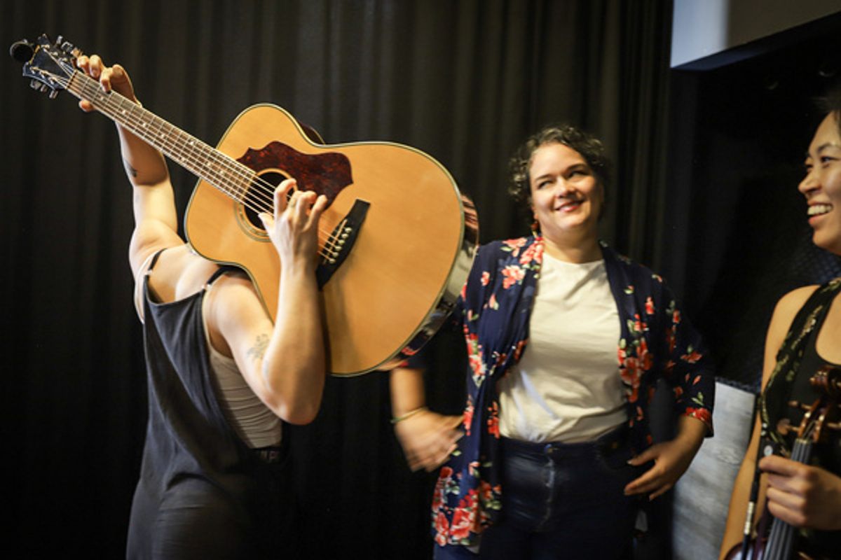 Sara Ornelas and Cristina Contreras at 