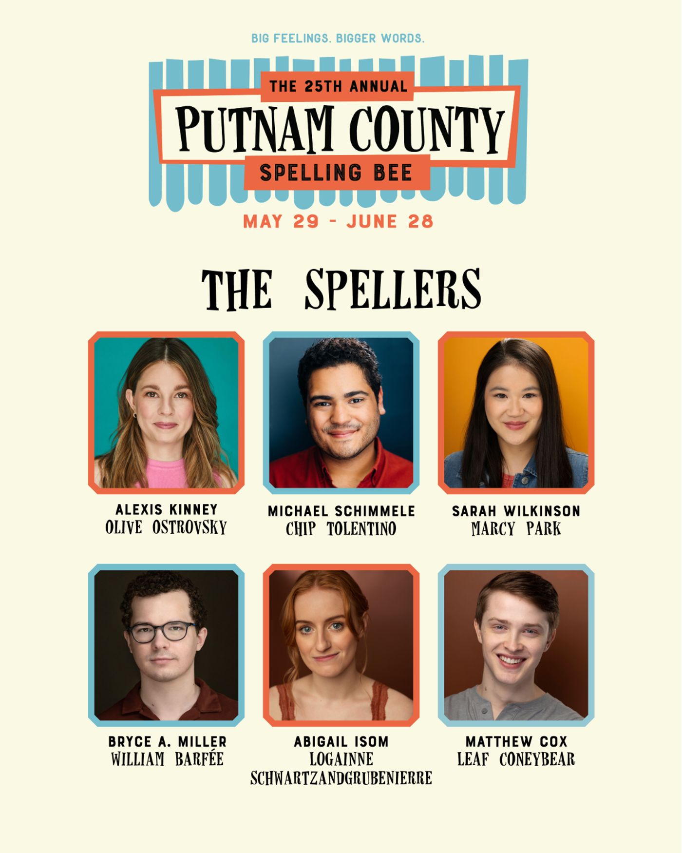 Stages St. Louis Announces Casting for THE 25TH ANNUAL PUTNAM COUNTY SPELLING BEE  Image