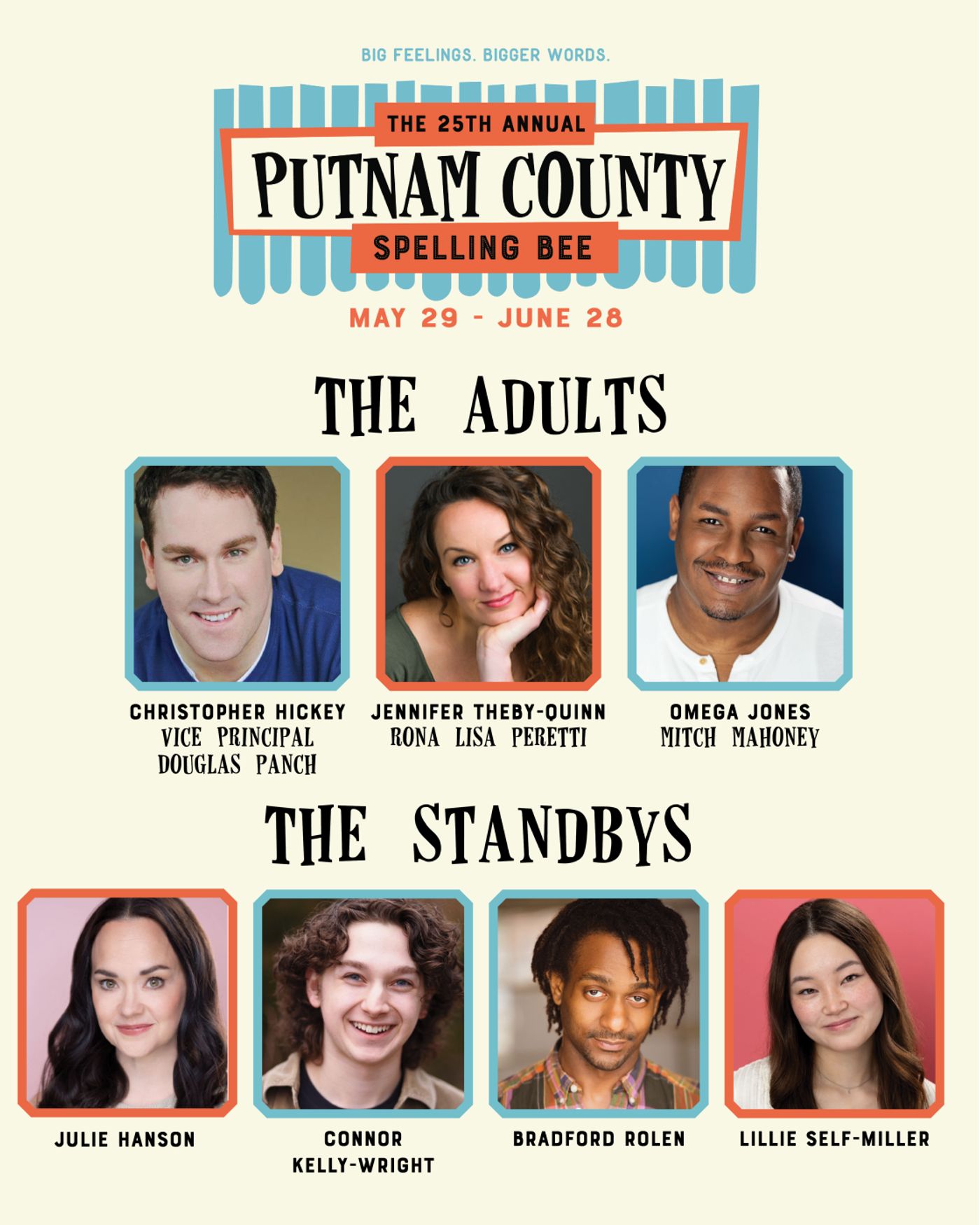 Stages St. Louis Announces Casting for THE 25TH ANNUAL PUTNAM COUNTY SPELLING BEE  Image