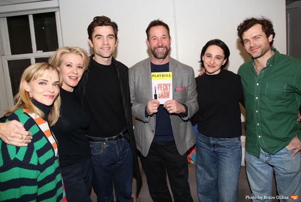 Madeline Brewer, Linda Emond, Patrick Ball, Noah Wyle, Lauren Patten and Alden Ehrenr Photo