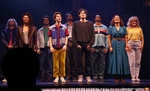 Maria Wirries, Benjamin Pajak, LJ Benet, Shoshana Bean and the cast of "The Lost Boys Photo