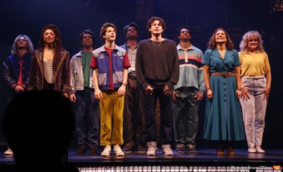 Maria Wirries, Benjamin Pajak, LJ Benet, Shoshana Bean and the cast of "The Lost Boys Photo