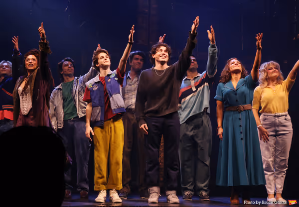 Maria Wirries, Benjamin Pajak, LJ Benet, Shoshana Bean and the cast of 