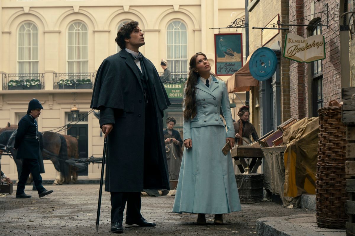 Henry Cavill and Millie Bobby Brown  at 