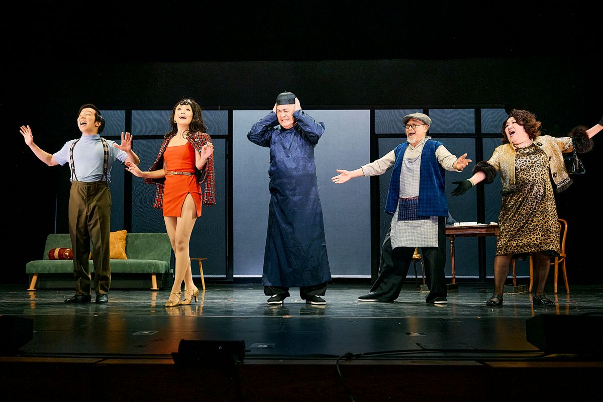Kenton Chen, Krista Marie Yu, Marc Oka, Gedde Watanabe, and Emily Kuroda at 