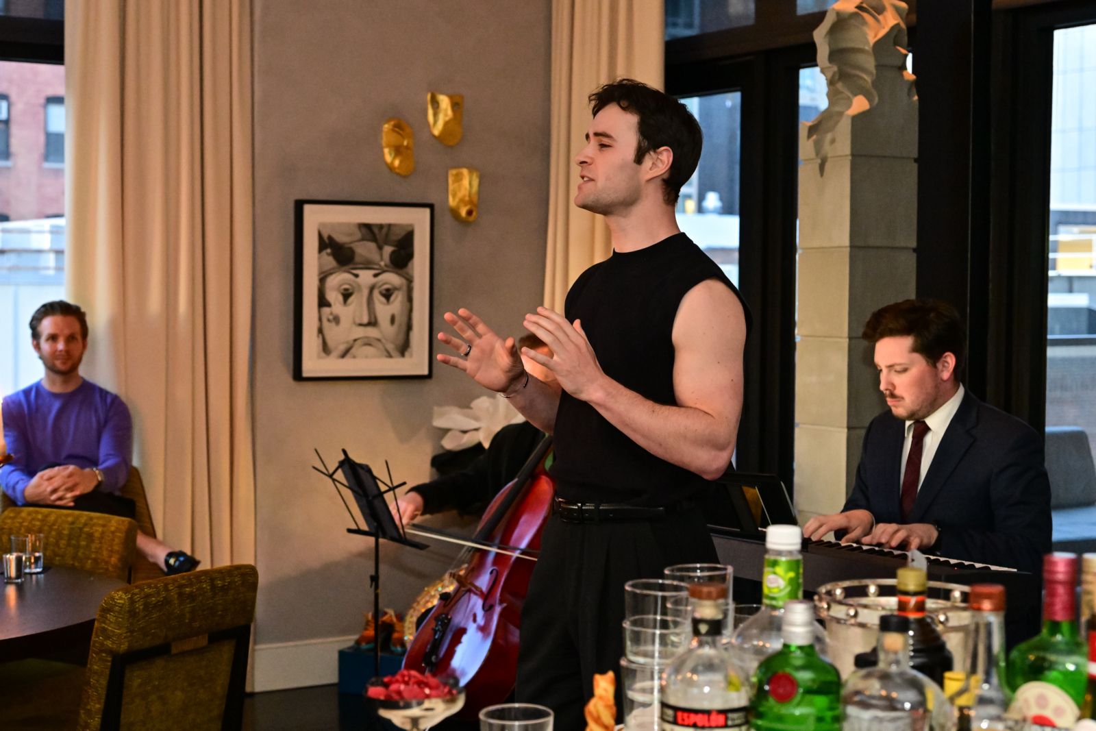 Photos: Alex Newell, Kate Baldwin, and More Perform at Mark MacKillop's Salon For Broadway Cares — photo 12 of 24