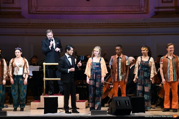 Steven Reineke, Telly Leung and Camp Broadway Kids Photo